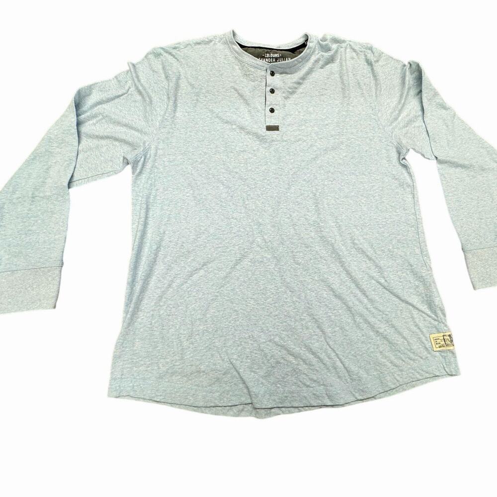 Colors "Alexander Julian" Lt. Blue Mens Long sleeve W/ Buttons Shirt XL,Summer‎